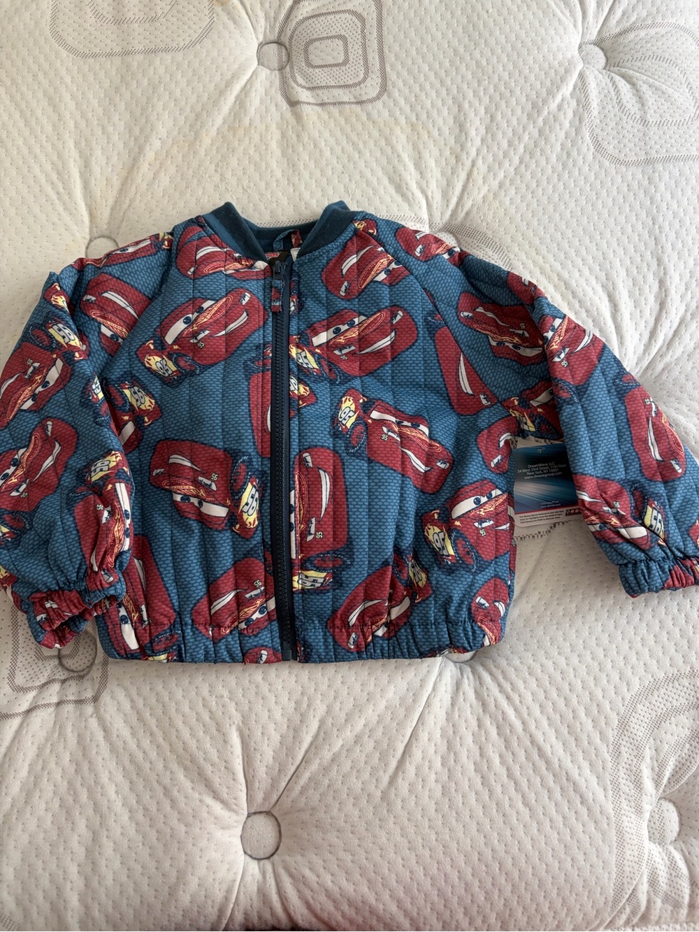 NWT Disney Pixar Lightning MacQueen Bomber Jacket size 3T Toddler Fall Jacket